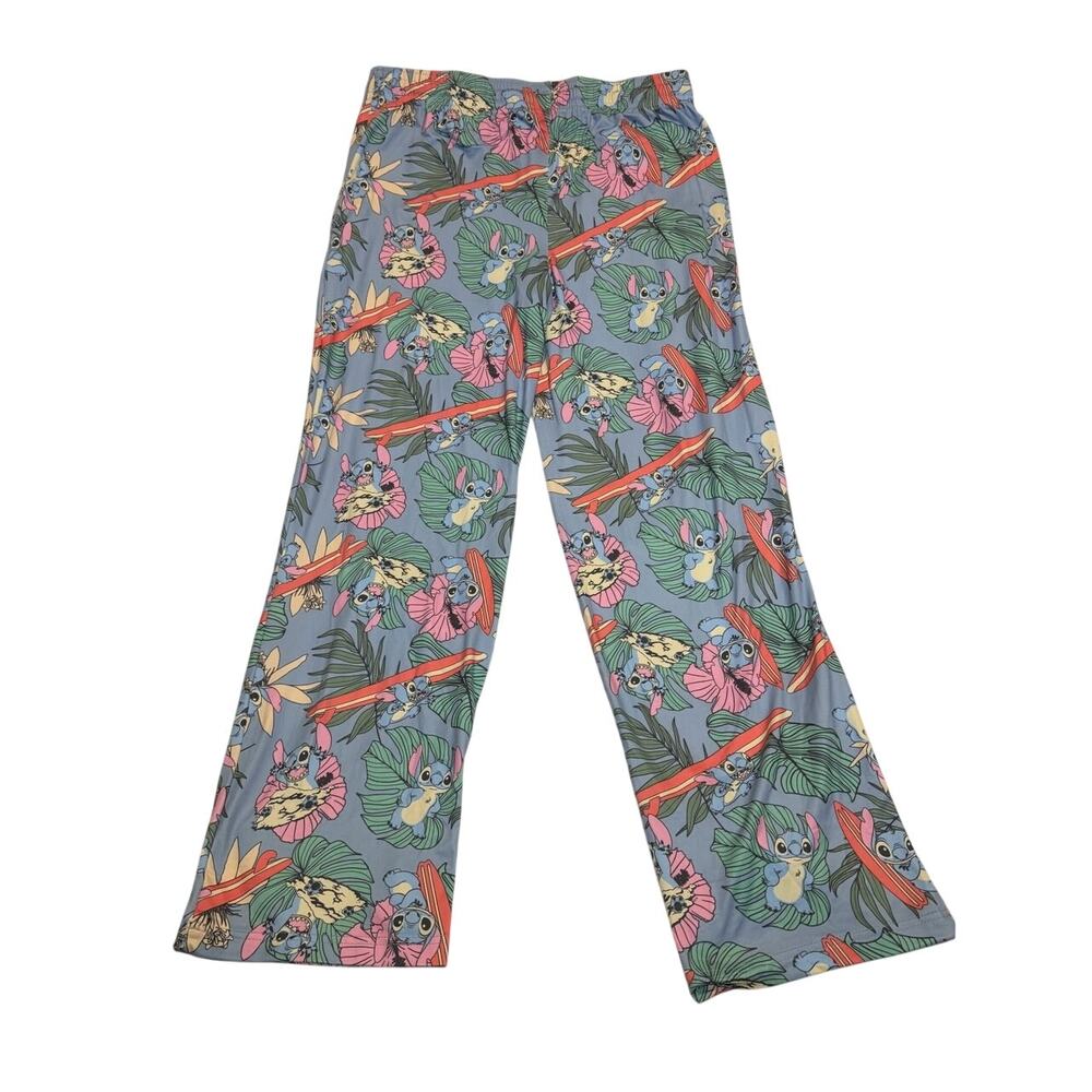 Rare Disney Lilo & Stitch Pajama Pants Sleepwear Tropical Print Size Medium - Picture 7 of 7